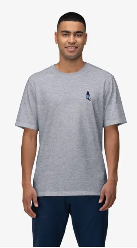 Norrøna /29 Cotton Activity Embroidery T-Shirt M Grey Melange - L