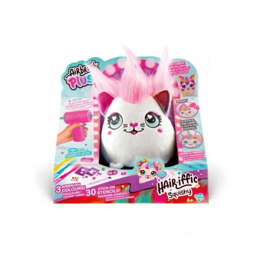 Airbrush Plush Hair'iffic Squish Pal - Precious 17 cm