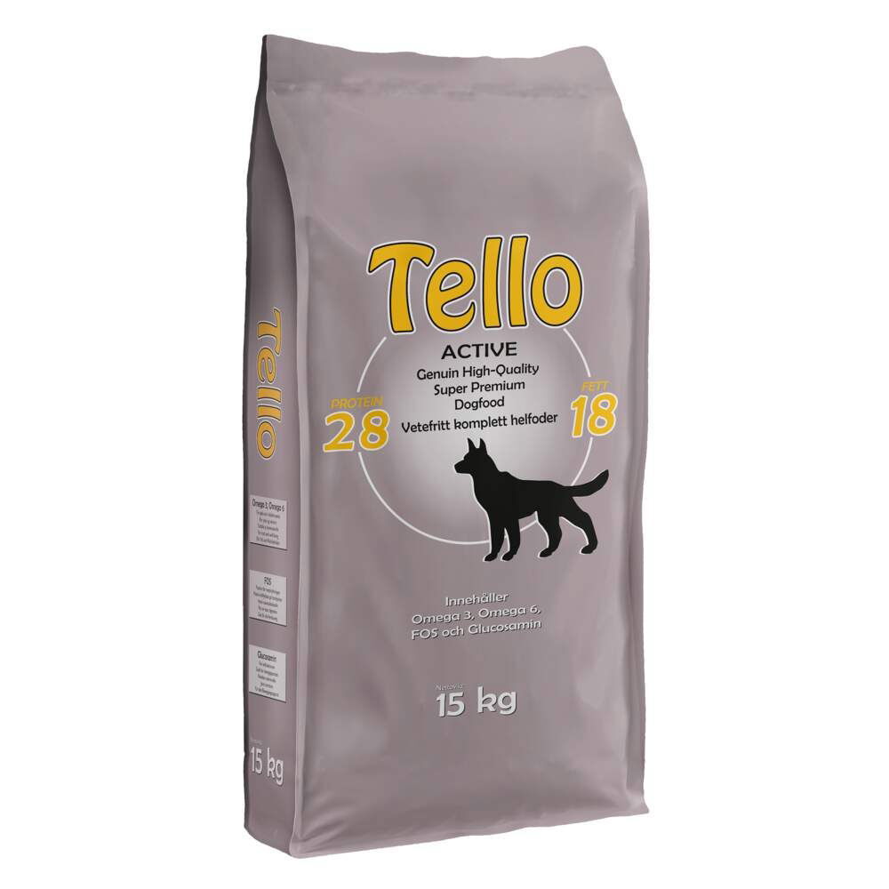 Tello Active Torrfoder till Hund 15 kg