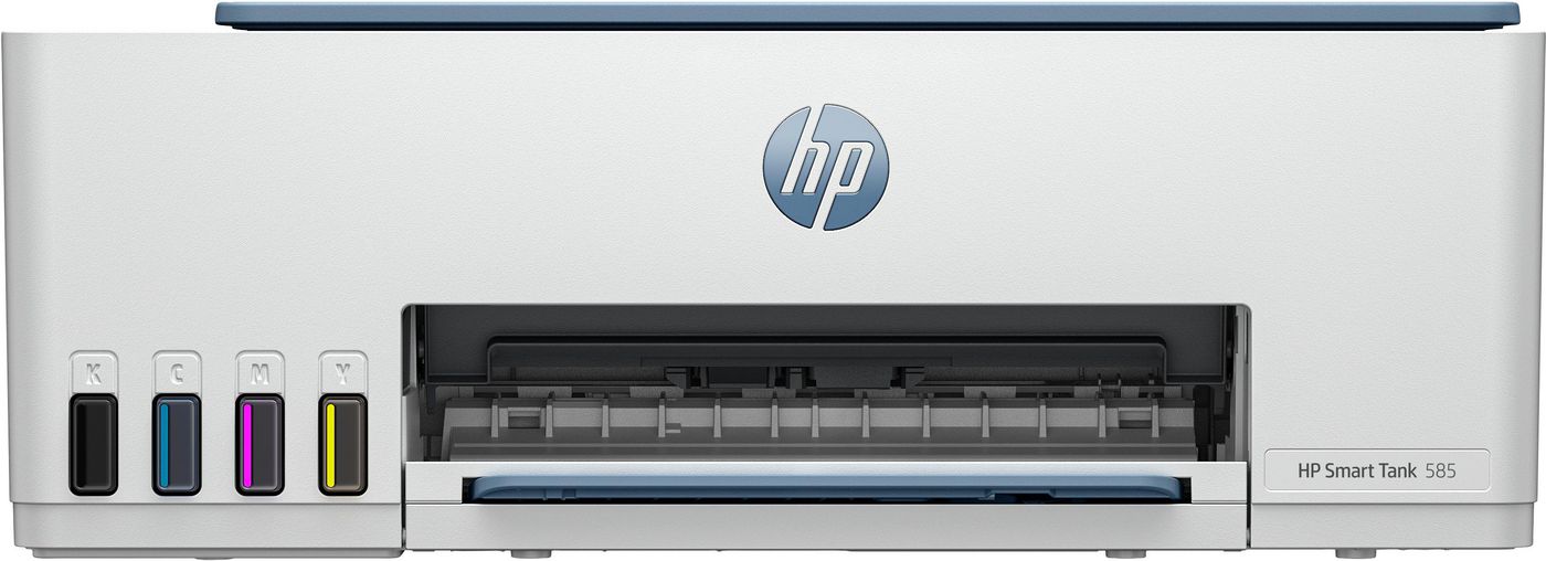 HP Smart Tank 585, skrivare + scanner + kopiator, 12/5 ppm ISO,1200x1200 dpi scanner, AirPrint, USB/WiFi/Bluetooth, bild 2