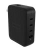 Hyper Hyperjuice 145W GaN Travel Charger med 3xUSB-C/1xUSB 3.0 - Svart