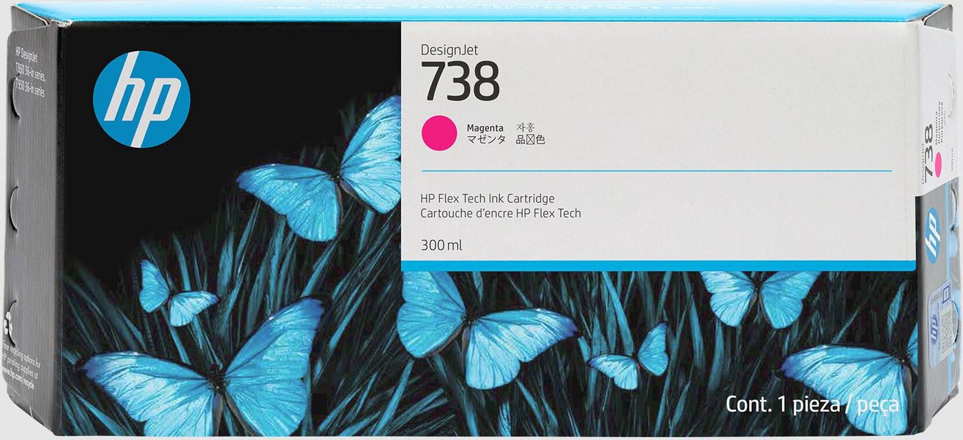 HP 738 Magenta, 300 ml, bild 2