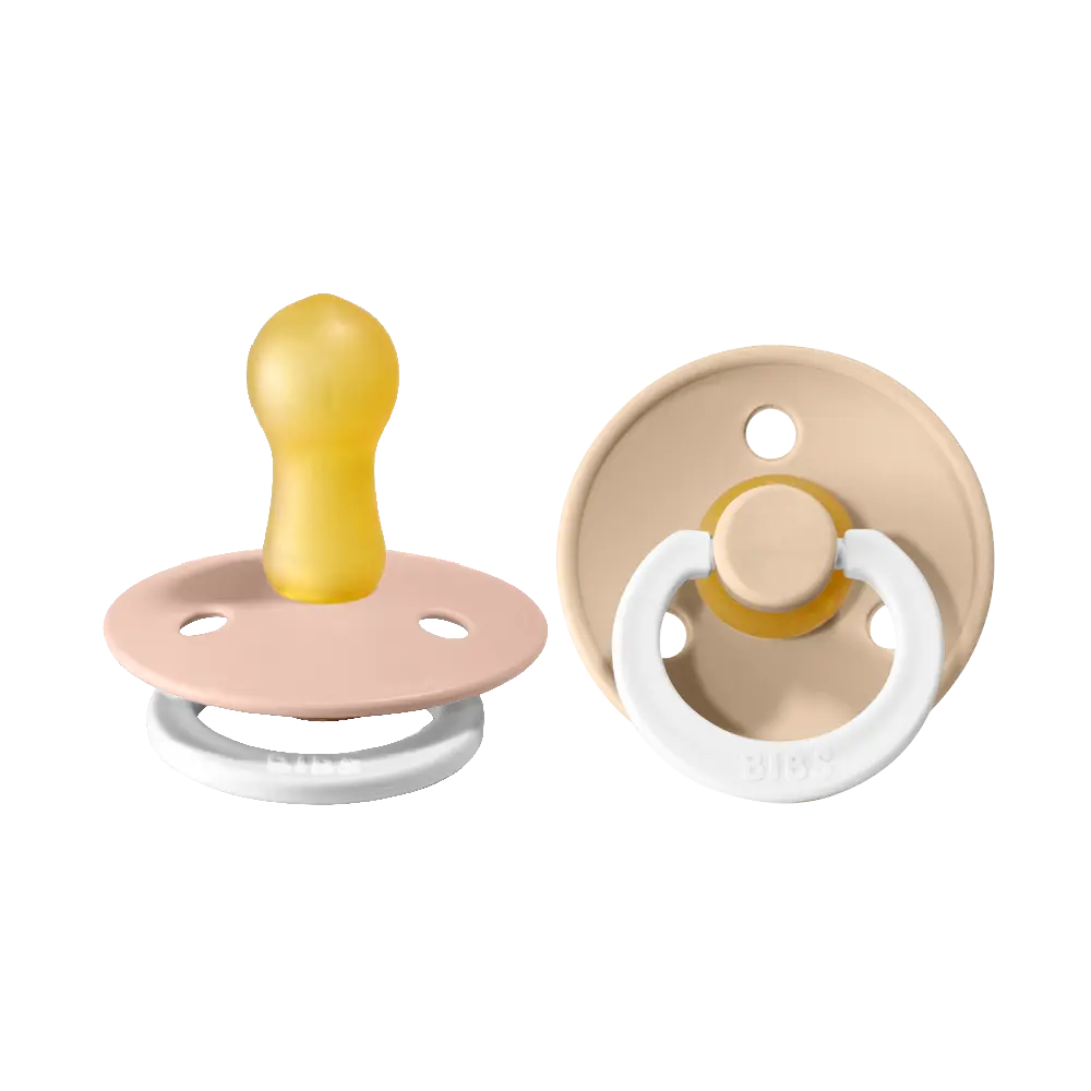 BIBS Pacifier Colour Latex Size 2 Blush Glow/Vanilla Glow Size 2 2 st, bild 3
