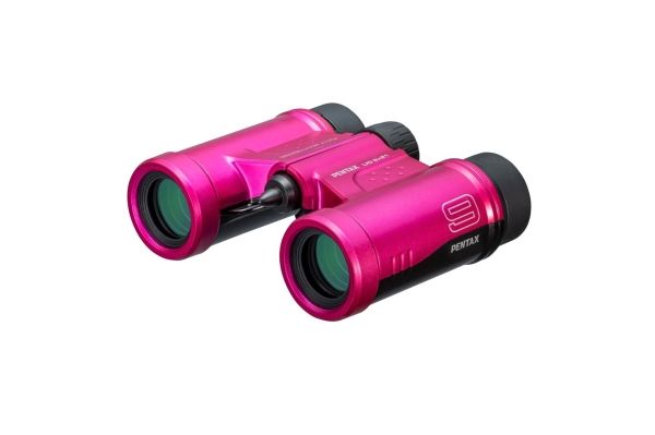 Pentax UD 9x21, Porro, 9x, 2,1 cm, Ytbeläggning med flera lager (MC), Rosa, 301 g