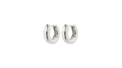 PILGRIM - AICA Chunky Hoop Earrings - Silver-Plated - 22 mm, bild 3