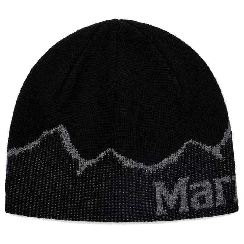 Marmot Mountainscape Wool Beanie Black - OneSize