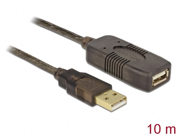 Delock USB 2.0-förlängningskabel, aktiv 10 m, bild 3