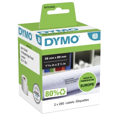 Dymo LW - Stora Adressetiketter- 36 X 89 mm - s0722400