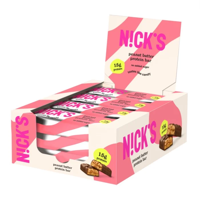 Nicks Protein Bar , Peanut butter, 12-pack