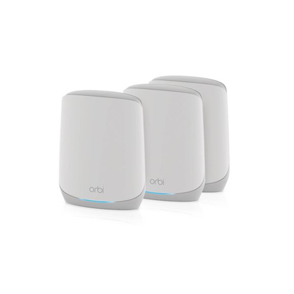 Netgear Orbi RBK763S Tri-band WiFi 6 Mesh System (3-Pack / Router + 2 Satellites) Homeplug / PowerLine