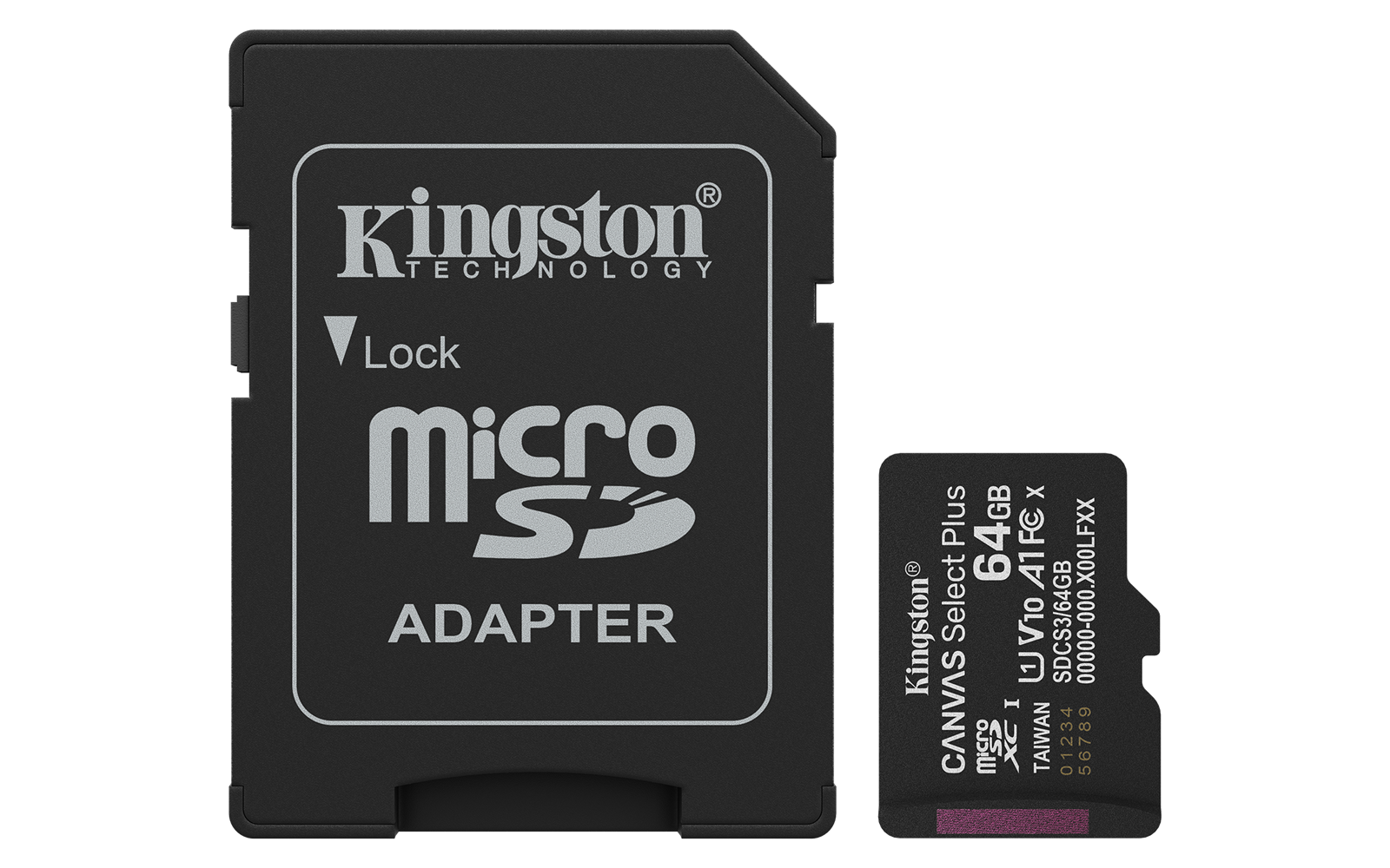 Kingston microSD 64GB Canvas Select Plus Gen 3