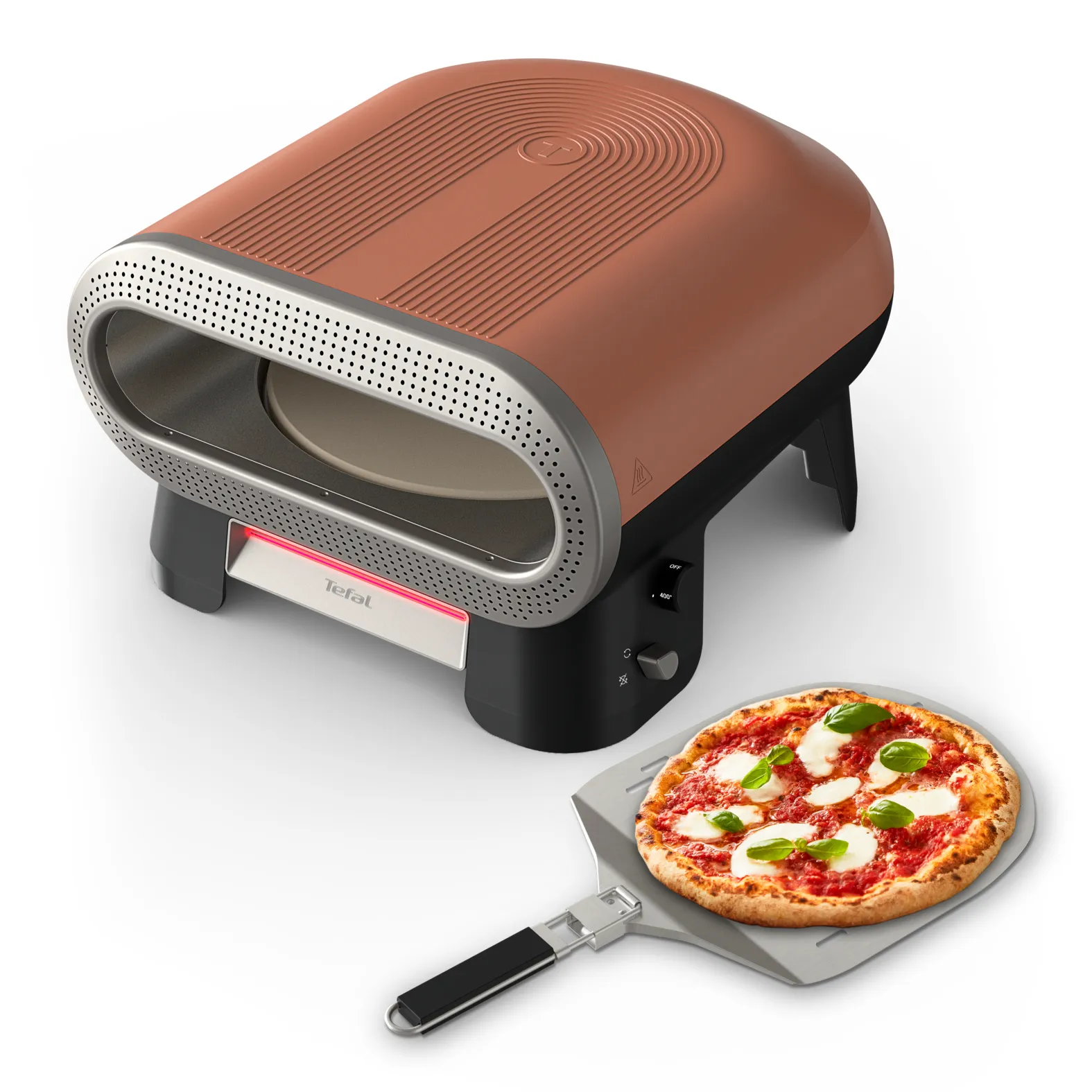 Tefal JM600T, 1 pizza/pizzor, Terrakotta, 400 ° C, 250 - 400 ° C, 220 - 240 V, 50/60 hz