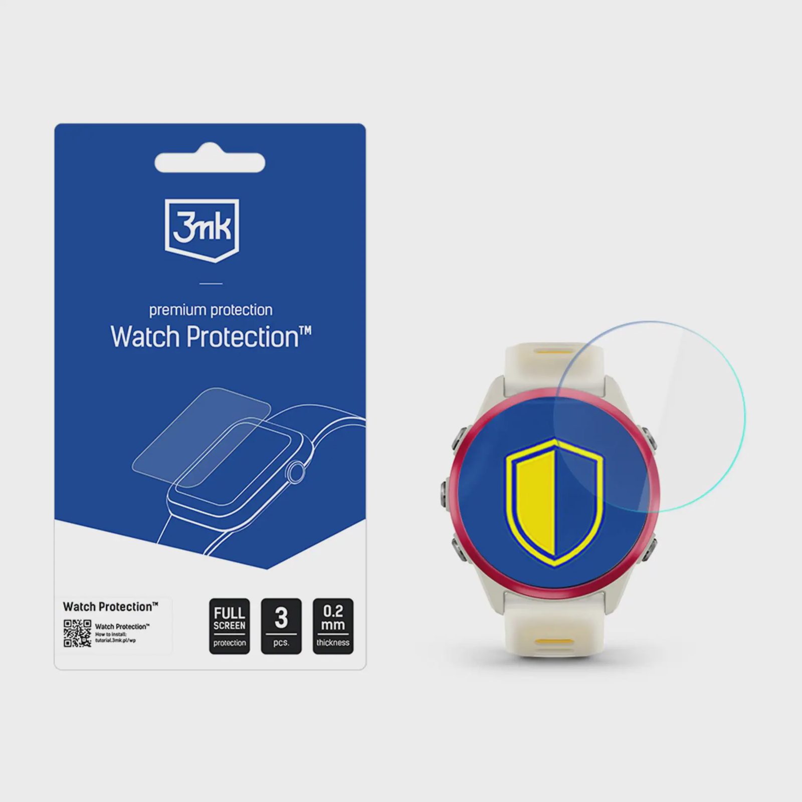 3mk Watch Protection ARC skärmskydd för Garmin Forerunner 570 (42 mm)