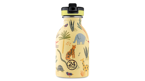 24 Bottles - Kids Collection - Urban Bottle 250 ml w. Sports Lid - Jungle Friends (24B933), bild 3
