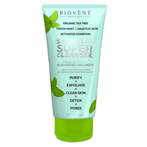 Biovène Super Cleanser Salicylic Acid + Organic Tea Tree Breakout Cleanser Face & Body 200 ml