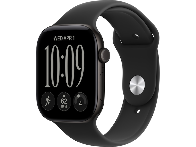 Apple Watch Series 12 GPS + Cellular 46 mm svart aluminium, svart Sportband - M/L, bild 3