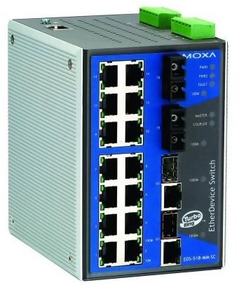 MOXA EDS-518A Managed Gigabit Ethernet switch