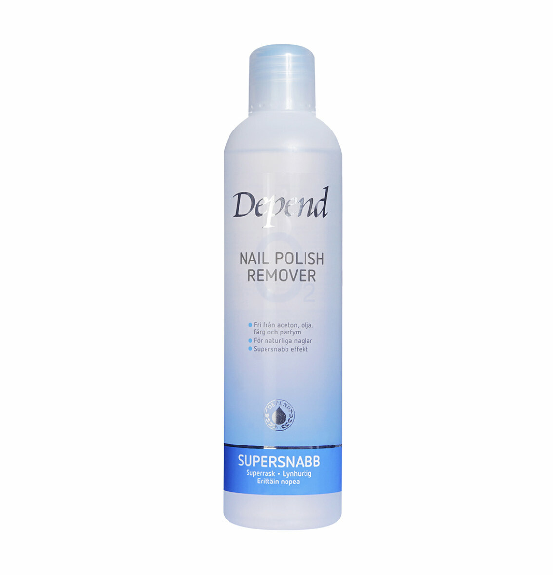 Depend O2 Supersnabb Blå 250 ml