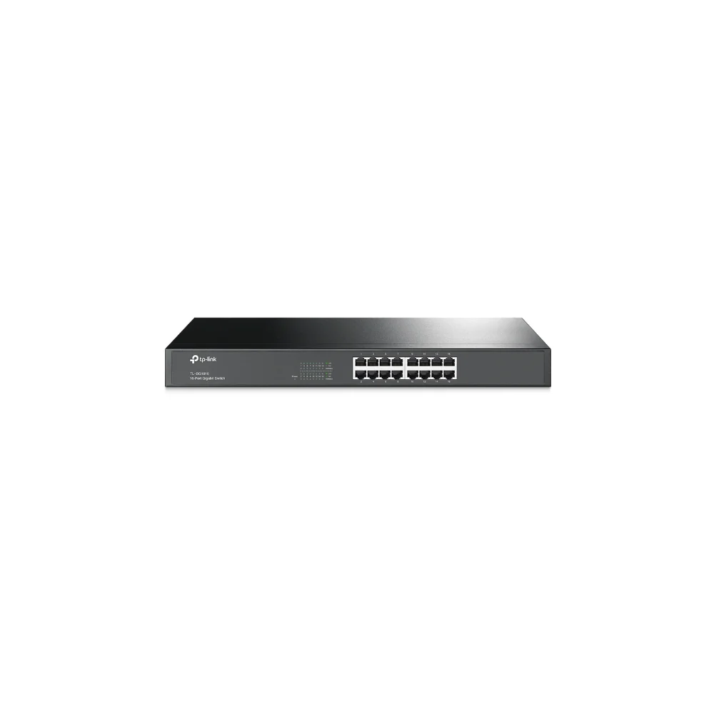 TP-Link TL-SG1016, 16-port Gigabit, metallhölje, rackmonterbar