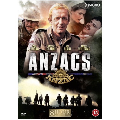 Anzacs - 5DVD Mini-series starring Paul Hogan - A WW1 series must see