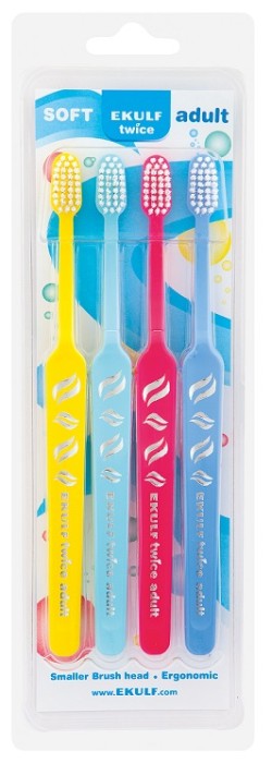 EKULF Twice Adult 4-Pack Blister