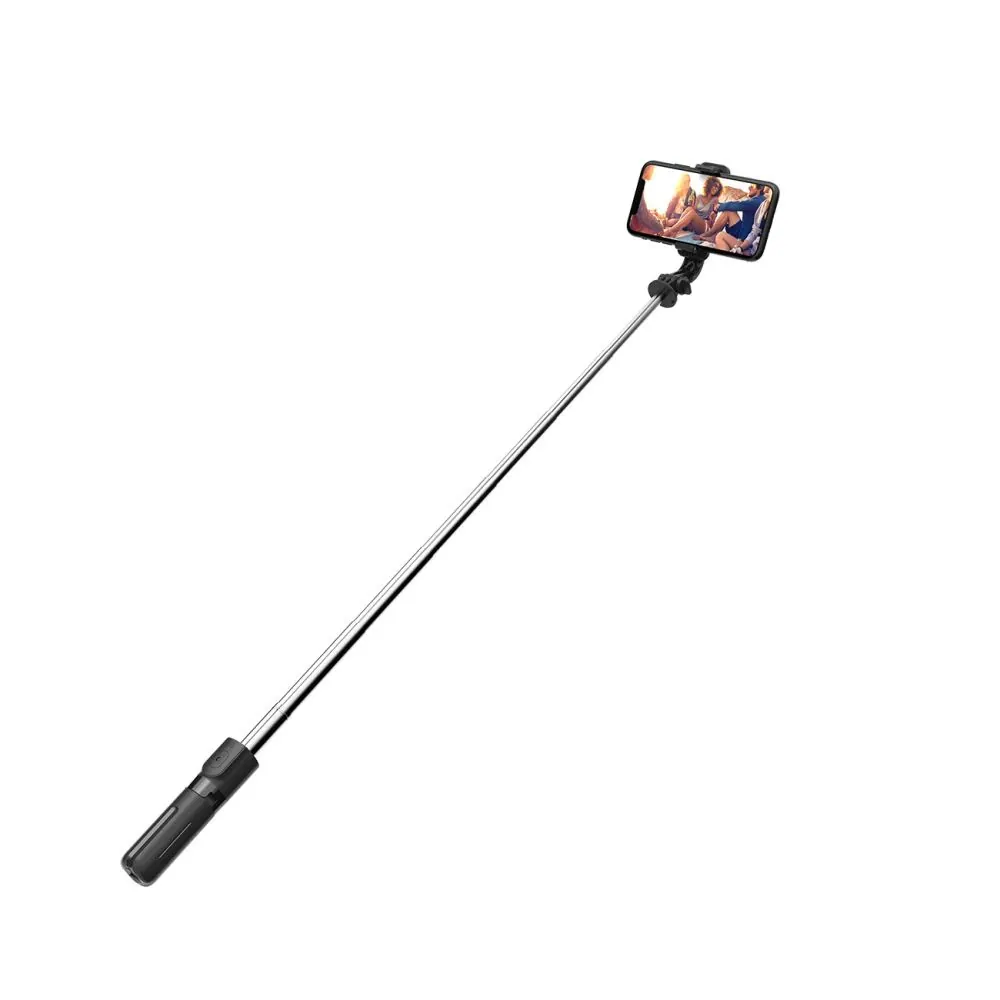 Tech-Protect stativ för selfie L02S Wireless Selfie Stick Tripod Black