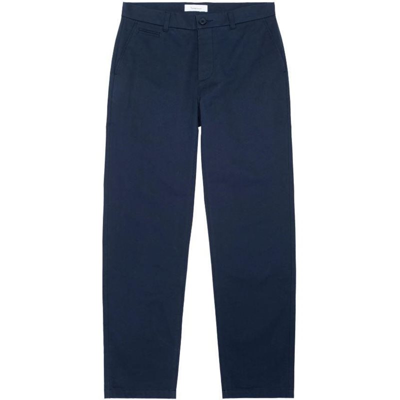 KnowledgeCotton Apparel Chuck Regular Chino Twill Pants Total Eclipse - 30/32