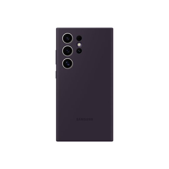 Samsung Galaxy S24 Ultra silikonfodral, mörkviolett