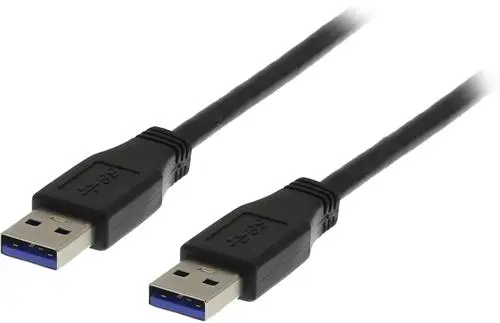 USB 3.0-kabel A ha till A ha, Deltaco, 1 meter - Svart, bild 4