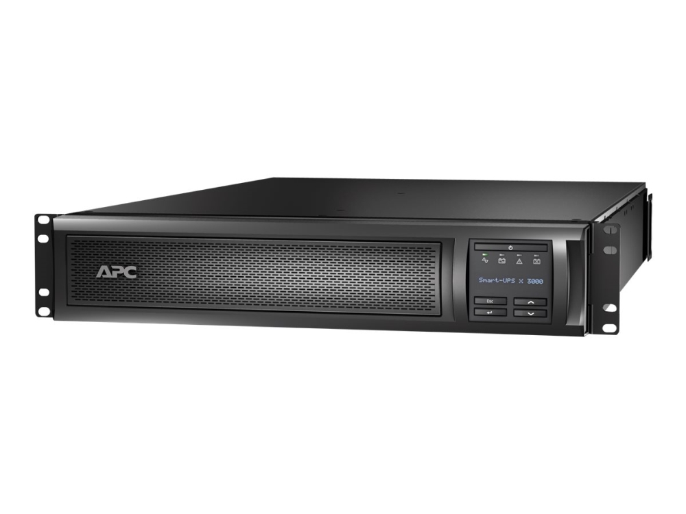 APC Smart-UPS X 3000 Rack/Tower LCD - UPS - AC 208/230 V - 2.7 kW - 3000 VA - 1-fas - RS-232, USB - utgångskontakter: 11 - 2U - svart - APC Take-Back - för P/N: AR3103, AR3103SP, AR3106, AR3106SP, AR4012A, AR4017A, AR4032A, AR4038LA, NBPD0150