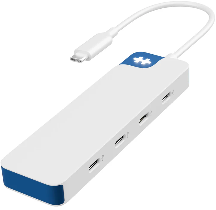 HyperDrive Flex 4 Port USB-C Hub - Blå/Vit, bild 3
