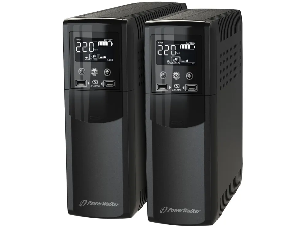 PowerWalker VI 600 CSW, Linjeinteraktiv, 0,6 kVA, 360 W, Sinus, 170 V, 280 V