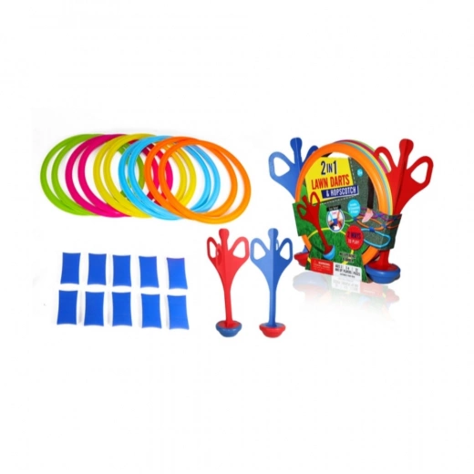 2 i 1 Hoppringar/Dartspel