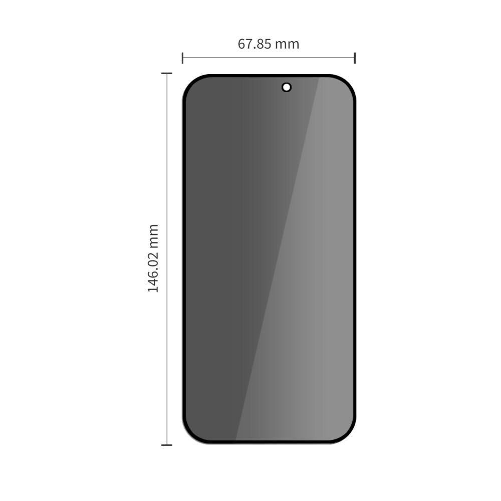 Tech-Protect Glass SPY+ 2-pack – integritetsskyddande härdat glas för iPhone 18 Pro Max, bild 2