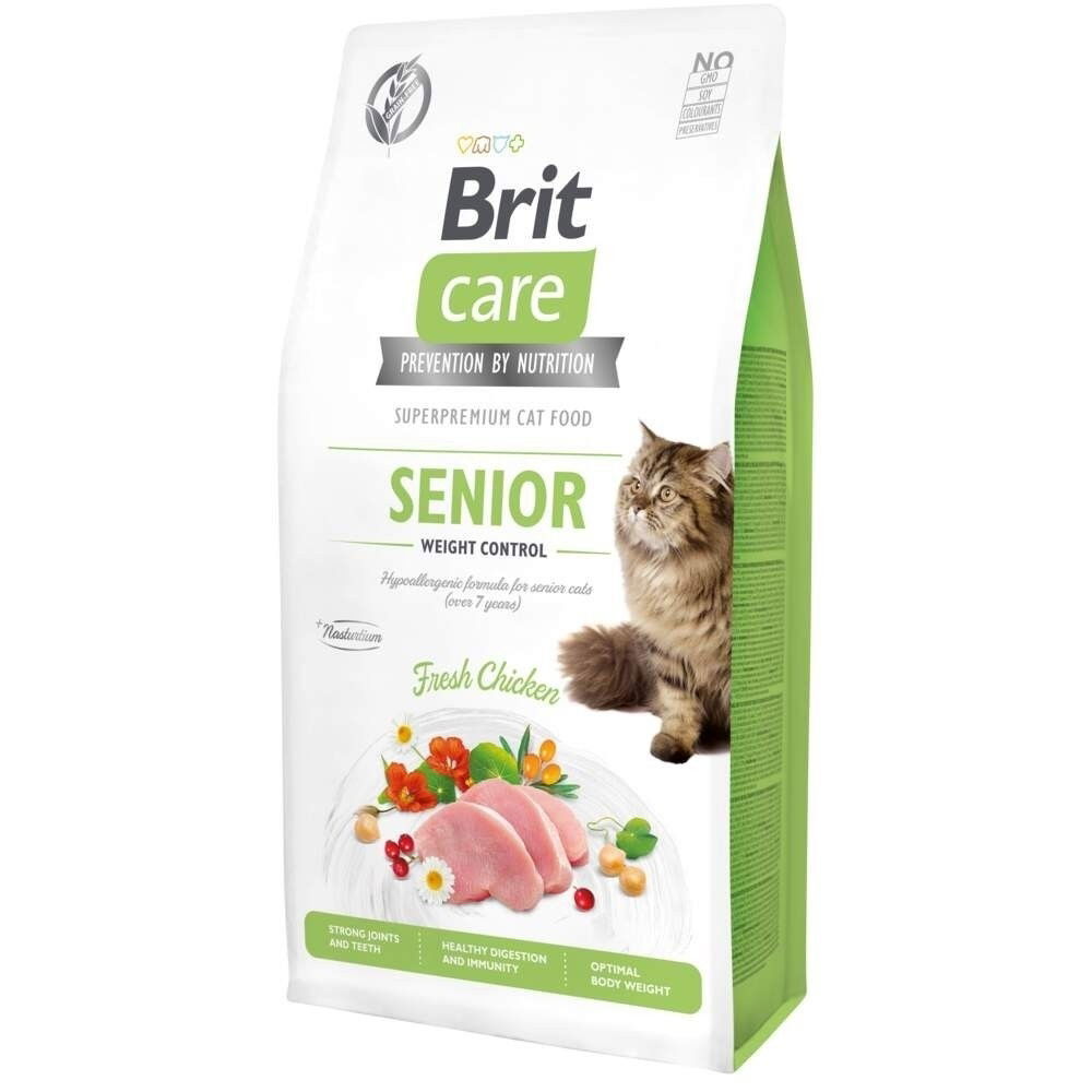 Brit Care Cat Grain Free Senior Weight Control Torrfoder till Seniorkatt 400 g