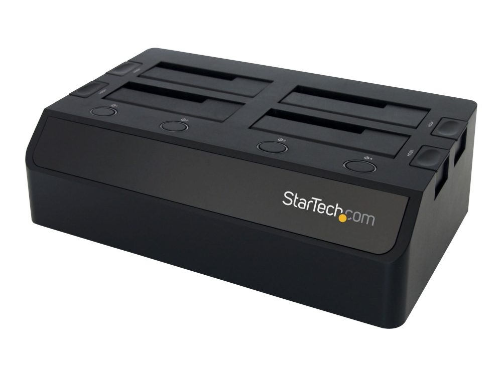 StarTech.com 4-Bay USB 3.0 to SATA Hard Drive Docking Station, USB Hard Drive Dock, External 2.53.5 SATA III (6Gbps) SSDHDD Docking Station, Hot-Swappable Hard Drive Bay - Dual 40mm Fans, Top-Loading - Kabinett för lagringsenheter - 4 fack (SATA-600) - för P/N: SVA12DN4NEUA