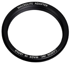 Adapterring 72mm till MacroLite ring