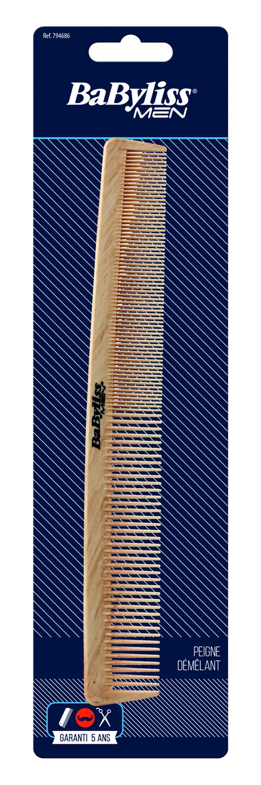 BaByliss Paris Accessories 794686 Lång Kam Herr