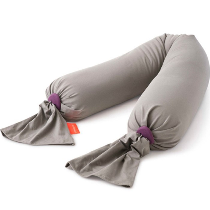 Bbhugme Pregnancy Pillow, Stone/Plum