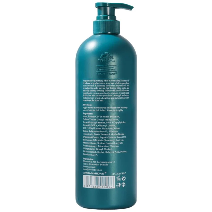Arganmidas Rosemary Mint Revitalizing Shampoo 1000ml, bild 2