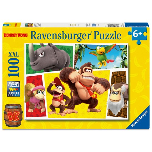 Ravensburger Donkey Kong Puzzle Monkeys are Loose XXL (100 Bitar)