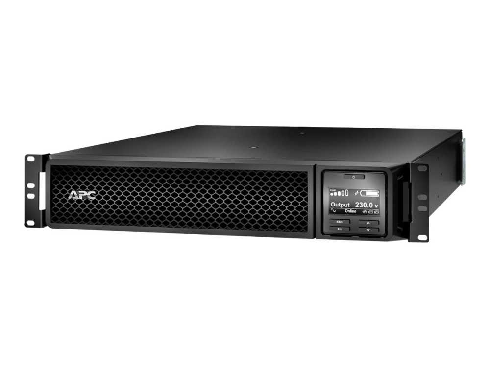 APC Smart-UPS SRT1500XLI, 1500VA/1500W, rackmonterad 2U, USB/RS-232
