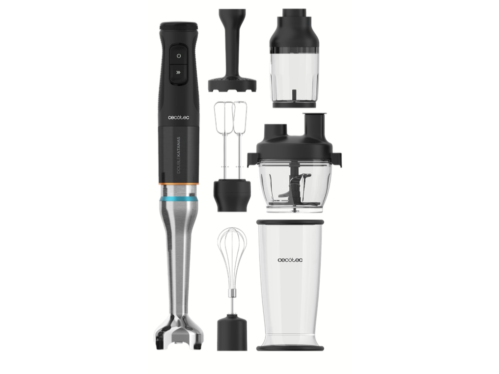 Cecotec 03979, Stavmixer, 1500 W, Svart, Rostfritt stål