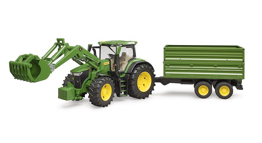 Bruder John Deere 7R 350 med frontlastare+tippvagn, bild 4