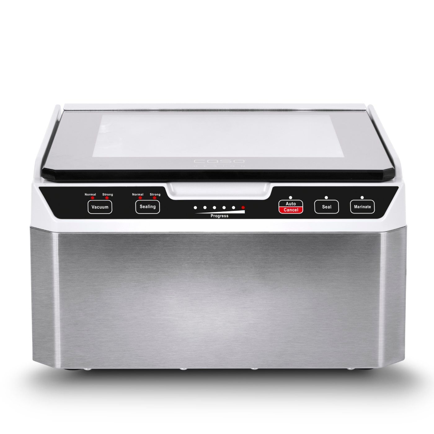 Caso VacuChef 40, Svart, Rostfritt stål, Glas, Rostfritt stål, Röra, GS/CE, 280 W, 220 - 240 V