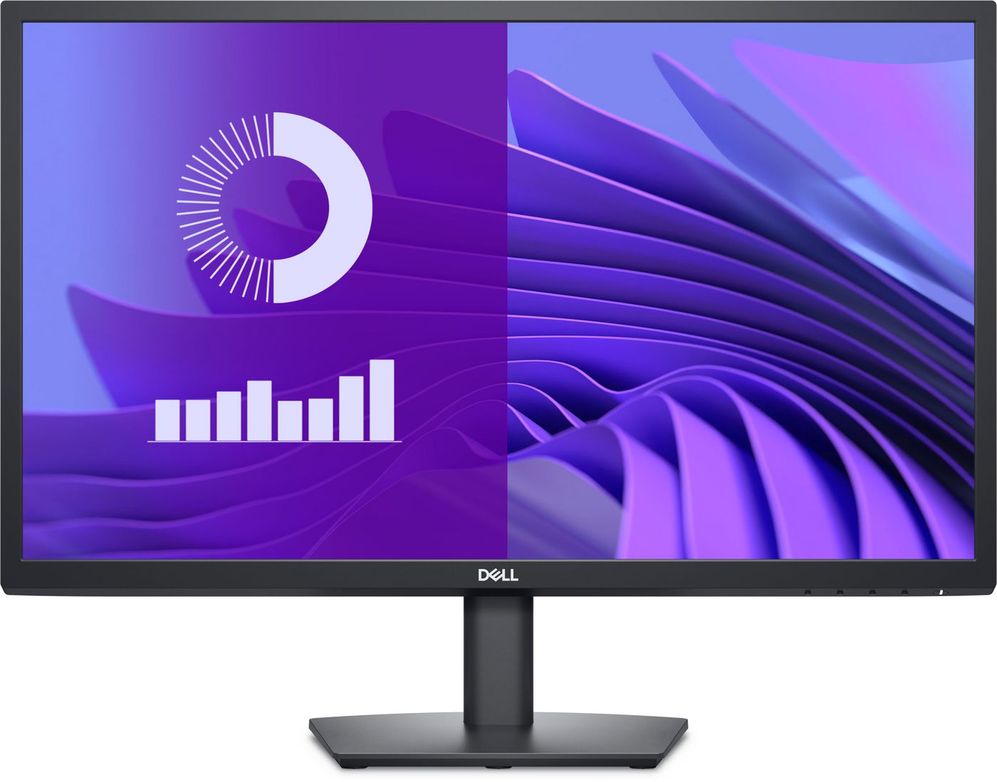23.8" Dell E2425H, VA 1920x1080, 5 ms, 75Hz, VGA/DP, bild 3