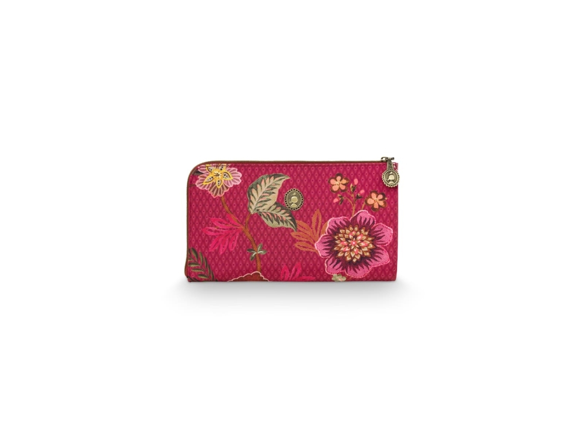 Cloe Kosmetisk väska med dragkedja Cece Fiore Röd 21x3,5x12,5cm