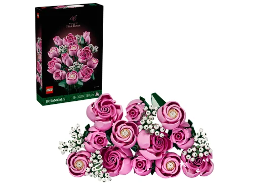LEGO Botanicals Bukett med rosa rosor 10374, bild 2