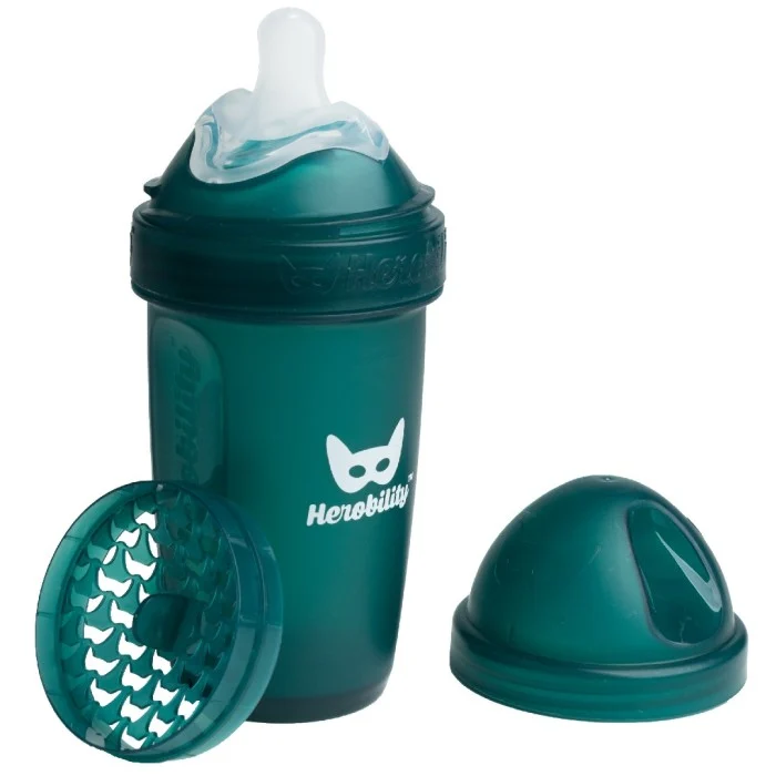 Herobility Baby Bottle 240ml - Dark Green, 1 st
