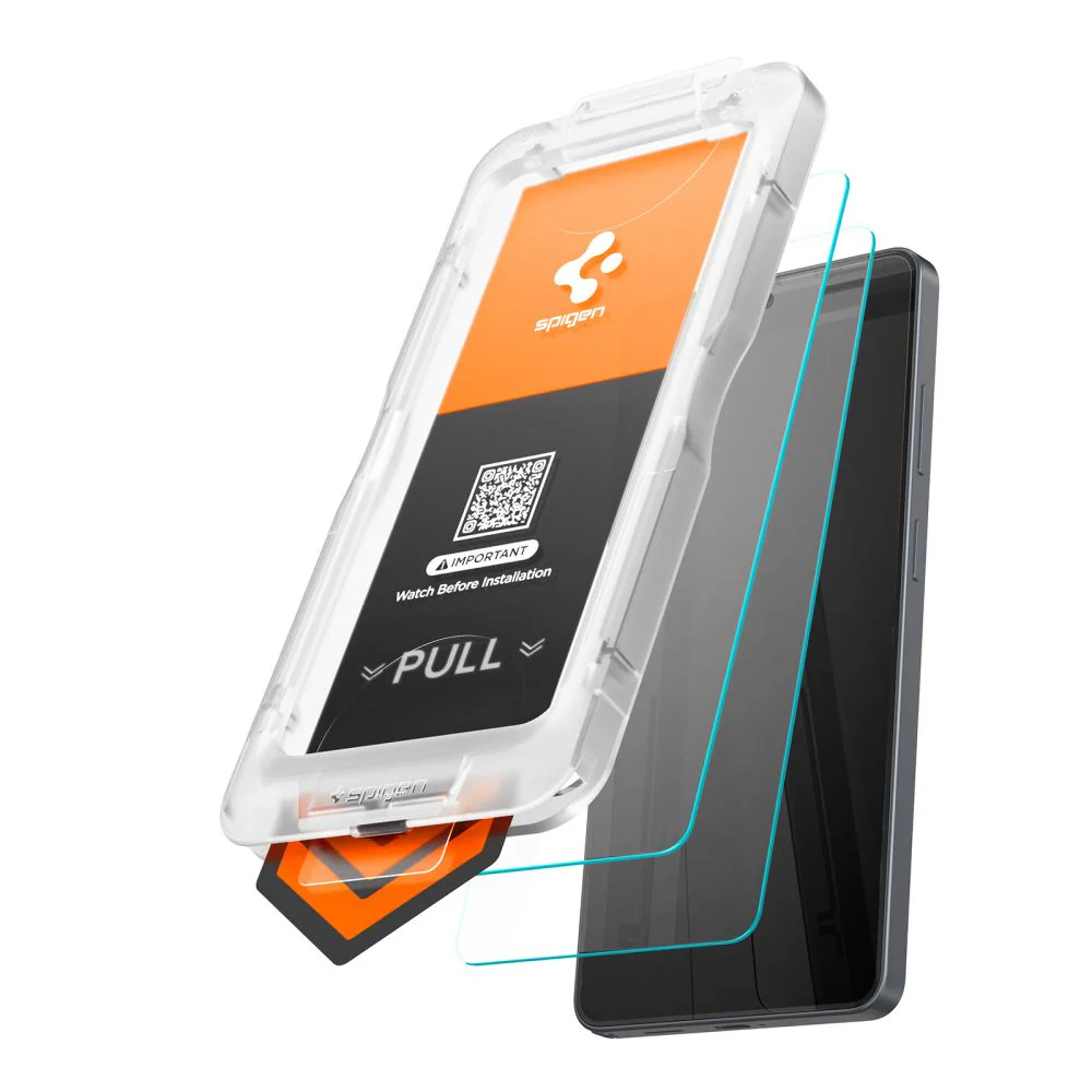 Spigen Glas.Tr Ez Fit Pro HD härdat glas 2-pack för Samsung Galaxy S26, bild 3